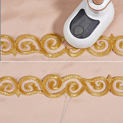 Iron on/Sew on Polyester Embroidery Auspicious Clouds Lace Ribbon&nbsp;OCOR-WH20020-06A