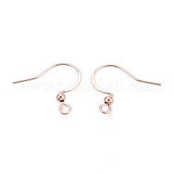 Long-Lasting Plated Brass French Hooks with Coil and Ball&nbsp;KK-K204-137RG