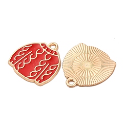 Christmas Alloy Enamel Pendants&nbsp;ENAM-K080-01K-G