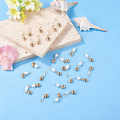 30Pcs 3 Styles Natural Cultured Freshwater Pearl & 304 Stainless Steel Heart Pendants&nbsp;PALLOY-TAC0318