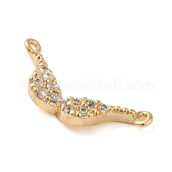 Brass Micro Pave Cubic Zirconia Pendants&nbsp;KK-H455-18G