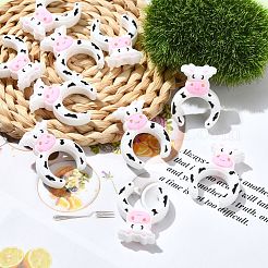 Cow Silicone Focal Beads&nbsp;SIL-CJC0001-13