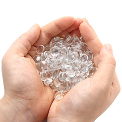 200Pcs Transparent Glass Cabochons&nbsp;GGLA-YW0001-04