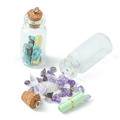Wishing Bottle Glass Bottle Pendants&nbsp;PALLOY-JF02127