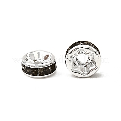 Brass Rhinestone Spacer Beads&nbsp;X-RSB036NF-03