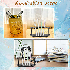 2 Sets 2 Colors 6 Hole Plastic Pen Holder&nbsp;ODIS-CP0001-11