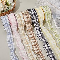 1 Roll Polyester Ruffled Ribbon&nbsp;SRIB-CY0001-14C