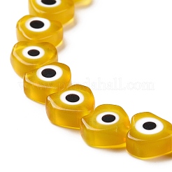 Handmade Evil Eye Lampwork Beads Strands&nbsp;LAMP-F023-B11