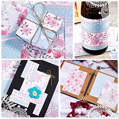 24 Sheets 12 Styles Rose Scrapbook Paper Pads&nbsp;DIY-WH0304-989H