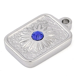 304 Stainless Steel Rhinestone Pendants&nbsp;STAS-L022-476P-01