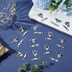 60Pcs 2 Styles Brass Adjustable Jean Button Pins&nbsp;KK-GF0001-21P