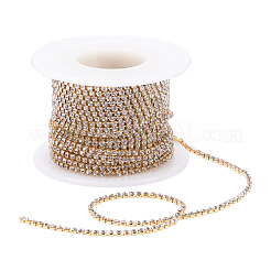 Brass Rhinestone Strass Chains&nbsp;CHC-T001-SS6-01C