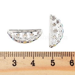 Rack Plating Brass Rhinestone Spacer Beads&nbsp;X-KK-S379-14P-A