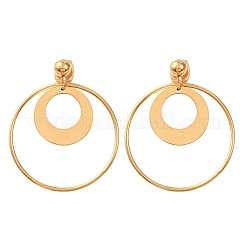 304 Stainless Steel Dangle Stud Earrings&nbsp;EJEW-F393-06G