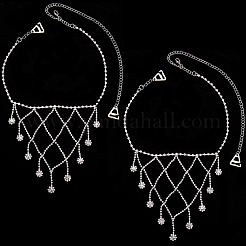 2Pcs Iron Rhinestone Sexy Shoulder Bra Body Chain&nbsp;FIND-GF0006-74A