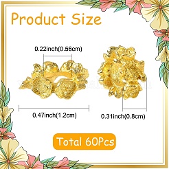 60Pcs Alloy Bead Frame&nbsp;FIND-YW0010-05G