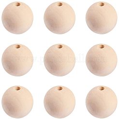 Unfinished Wood Beads&nbsp;WOOD-PH0008-17