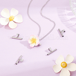 6Pcs 201 Stainless Steel Brooch Convert Necklaces Pendant Hooks&nbsp;STAS-BBC0010-60