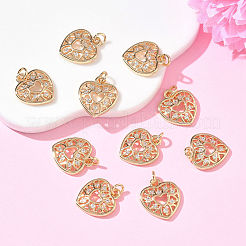 SHEGRACE Valentine's Day Brass Clear Cubic Zirconia Pendants&nbsp;XGRQ3K836-527G