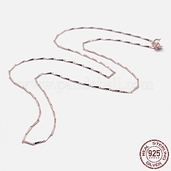 925 Sterling Silver Chain Necklaces&nbsp;STER-F039-45cm-08RG