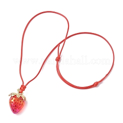 6Pcs Transparent Acrylic Pendant Necklaces&nbsp;NJEW-JN05441