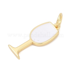 Brass Enamel Pendants&nbsp;KK-U062-02B-01