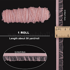 Nylon Chiffon Elastic Lace Trim&nbsp;OCOR-WH0082-159B