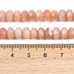 Natural Sunstone Beads Strands&nbsp;G-C259-A39-5x8mm