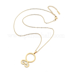 304 Stainless Steel Pendant Necklaces&nbsp;LS-NJEW-P306-04G