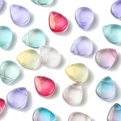 8 Colors Transparent Spray Painted Glass Beads&nbsp;GLAA-FS0001-85