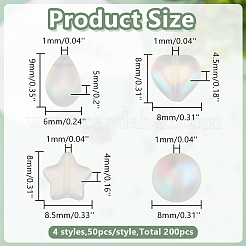 Glass & Synthetic Moonstone Beads Findings Kits&nbsp;FIND-GO0003-85