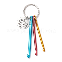 Aluminum Crochet Hooks Keychain&nbsp;KEYC-JKC01013-04