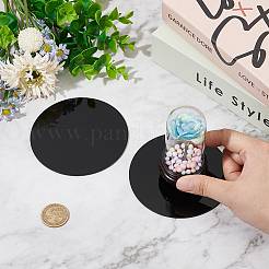 Flat Round Acrylic Chassis Display Pedestals&nbsp;DIY-FG0005-55D