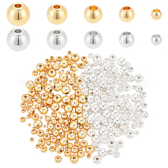 300Pcs 2 Colors 5 Sizes Rack Plating Brass Beads&nbsp;KK-PH0006-43