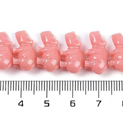 Synthetic Coral Dyed Carved Beads Strands&nbsp;CORA-K009-04A