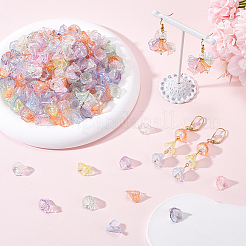 500Pcs Transparent Acrylic Bead Caps&nbsp;TACR-SP0001-06