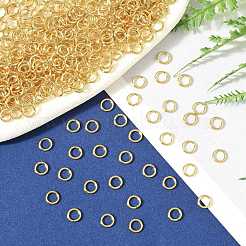 SHEGRACE Brass Open Jump Rings&nbsp;XGR0081G-15G