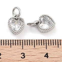Brass with Cubic Zirconia Pendants&nbsp;KK-P271-42P-A