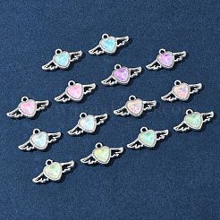 14Pcs 7 Colors Rack Plating Alloy Rhinestones Pendants&nbsp;FIND-FS0003-19