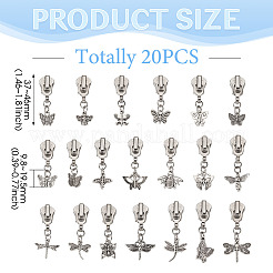 20Pcs Alloy Replacement Zipper Sliders&nbsp;HJEW-TAC0121