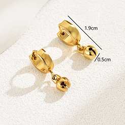 Elegant and Versatile 201 Stainless Steel Hoop Earrings&nbsp;WR7294