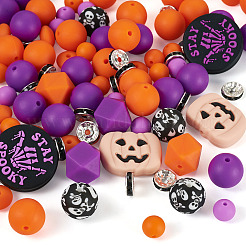 72Pcs 10 Styles Silicone Focal Beads&nbsp;SIL-TA0003-23