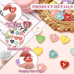 52Pcs Alloy Enamel Pendants&nbsp;ENAM-CJ0007-07A