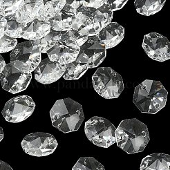 Transparent K9 Glass Connector Charms&nbsp;GLAA-YW0001-100