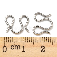 Non-Tarnish 304 Stainless Steel S-Hook Clasps&nbsp;STAS-Z048-06P