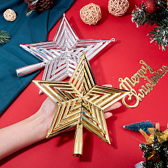 2Pcs 2 Colors Plastic Star Tree Top Decoration&nbsp;KY-TA0001-69