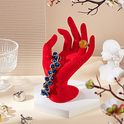 Resin Mannequin Hand Jewelry Display Holder Stands&nbsp;RDIS-WH0009-015B