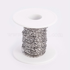 Tarnish Resistant 304 Stainless Steel Box chains/Venetian Chains&nbsp;CHS-K008-12A