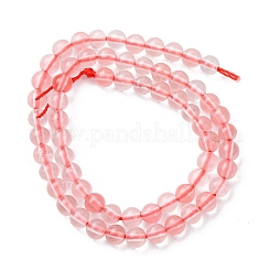 Cherry Quartz Glass Beads Strands&nbsp;G-Z116-A09-3mm