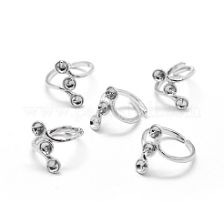 Brass Finger Cup Peg Ring Settings&nbsp;KK-L184-57P